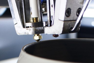 nozzle of CerAM FFF additive manufacturing print head