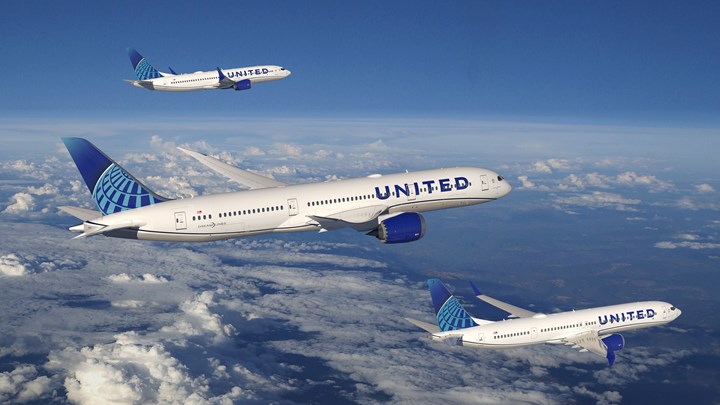 Boeing, United Airlines order.