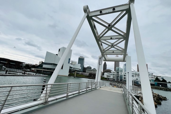 Composite panels installed on Cleveland’s North Harbor drawbridge.