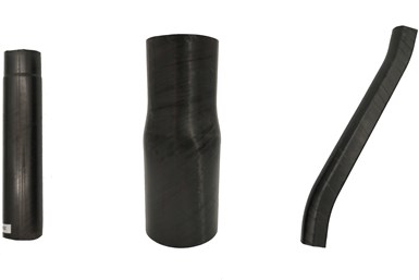 thermoplastic carbon fiber composite tubes made via 3DiTex winding process
