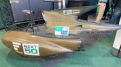 flax fiber composite Formula 1 panels from Bcomp at JEC WOrld 2023
