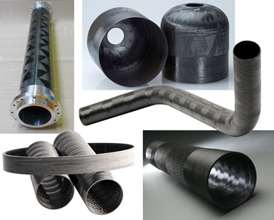 Alformet thermoplastic composite tubes made using AFP tape winding