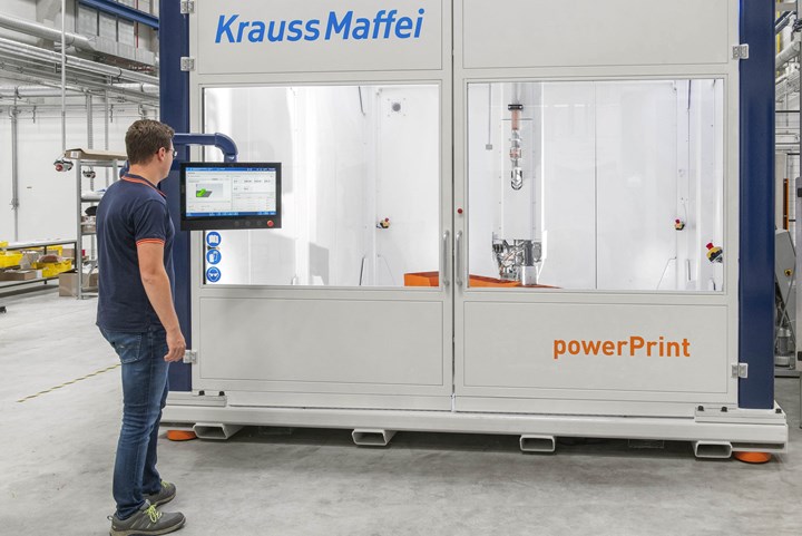 KraussMaffei powerPrint 3D printer.