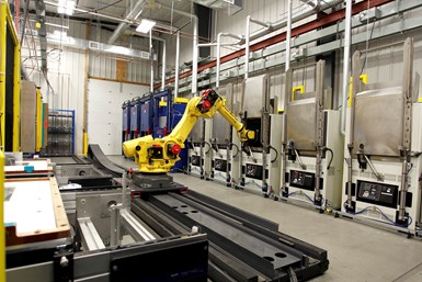 SEKISUI Aerospace QForge automated production line for thermoplastic composites