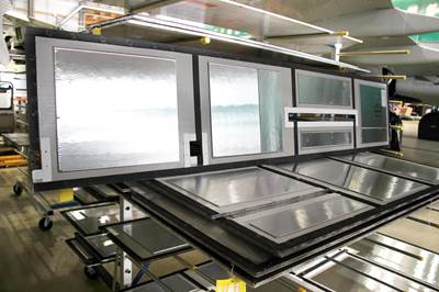 JCB Aero aircraft interior flooring panels incorporate SHD composites