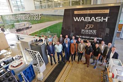 Purdue, Wabash National collaborate on composite trailer that recaptures its own energy