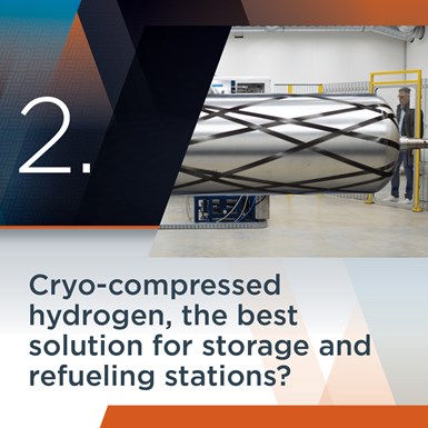 cryo-compressed hydrogen tank