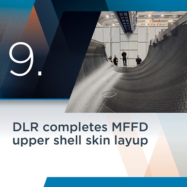 MFFD upper shell skin layup