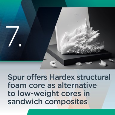 Spur Hardex structural foam core