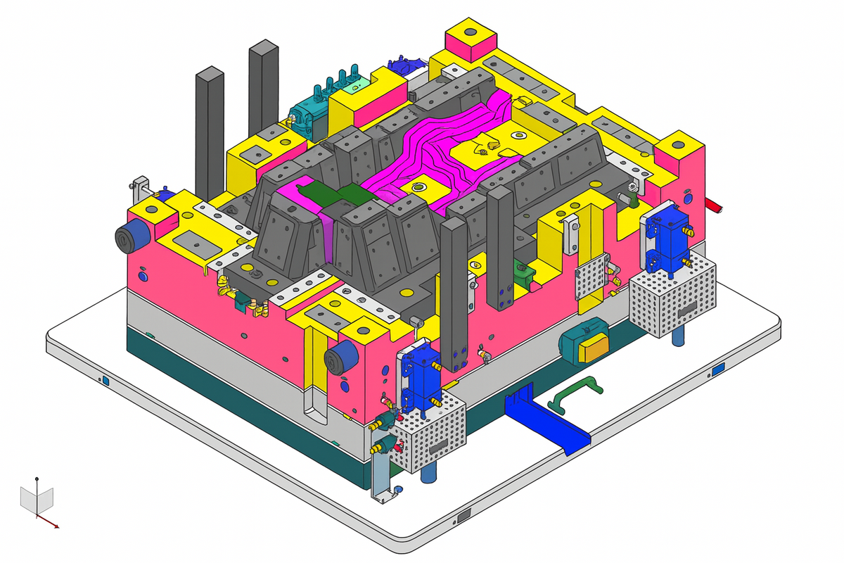 Plastic injection to composite overmolding: Evolving mold design for ...