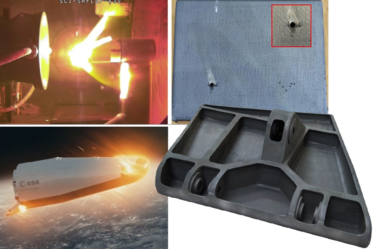 Flap Test Box CMC body flap for Space Rider TPS passes plasma test after ...