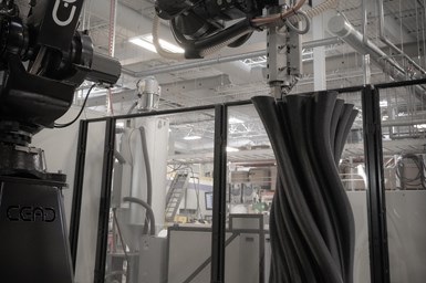 Large-format 3D printed part.