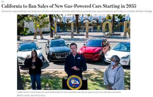 How will YOU profit from California's Ban on ICE vehicles?