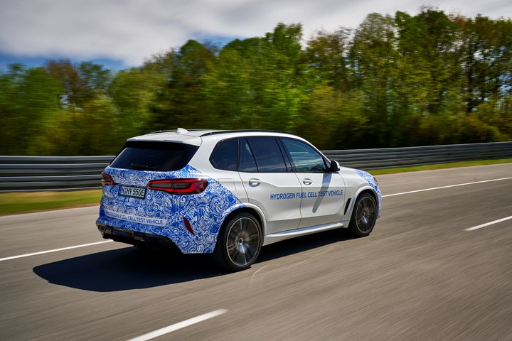 BMW hydrogen test vehicle