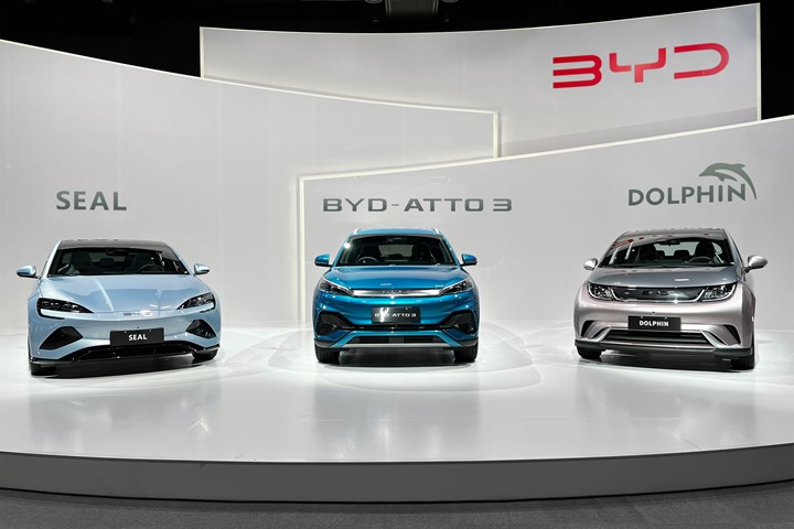 BYD vehicles