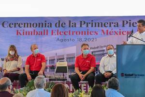 Kimball Electronics México invertirá 46 millones de dólares para la construcción de su segunda planta en Reynosa.