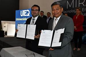 El acuerdo de colaboración entre MIRAI y la UTEQ fortalecen el laboratorio de inteligencia artificial CIC 4.0 de la institución educativa.