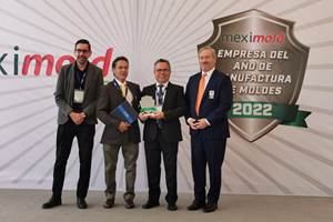 Evolución en Moldes recibe el premio “Empresa del año en manufactura de moldes”
