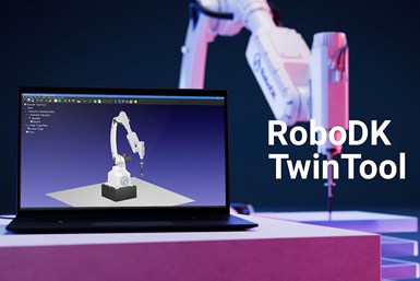 RoboDK TwinTool soporta más de 600 brazos robóticos de 50 fabricantes de robots diferentes y se adapta a muchos entornos industriales.