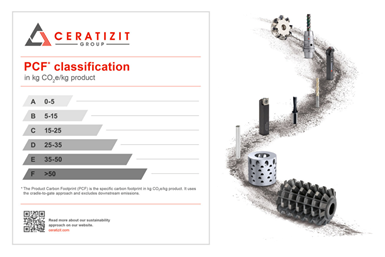 CERATIZIT presentó el primer estándar PCF para carburo cementado.