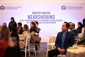 “Nearshoring: retos y oportunidades para la integración de las cadenas globales de valor en México”.