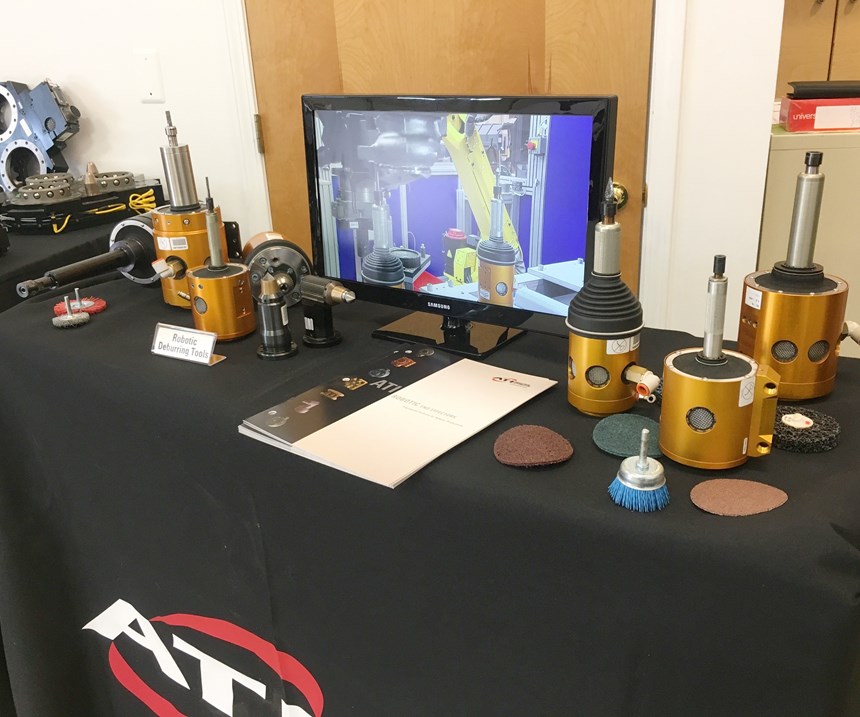 ATI’s Flexdeburr line of Radially-Compliant (RC) deburring tools