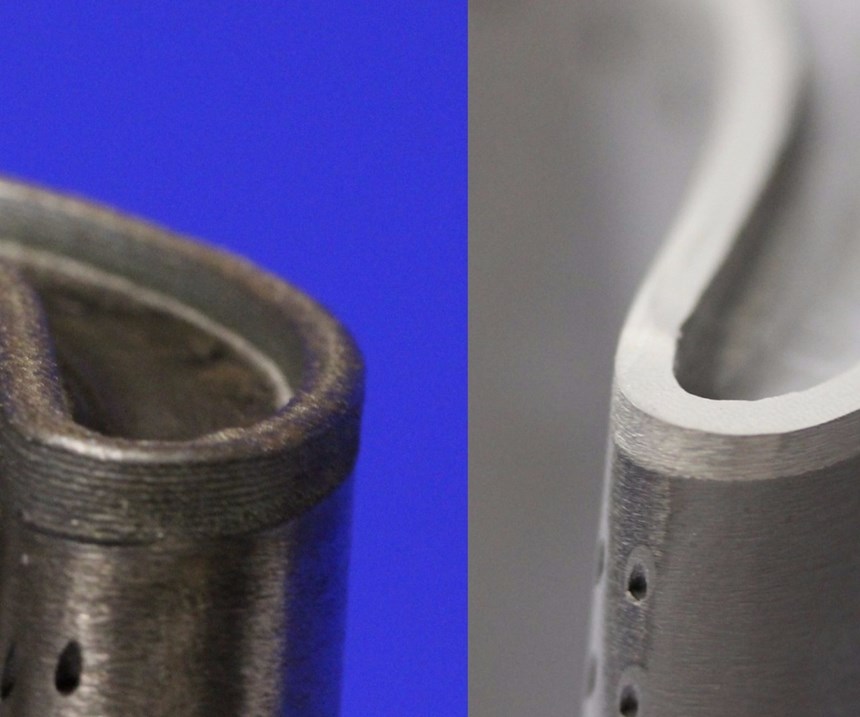 Squealer tip 3D printed on turbine blade