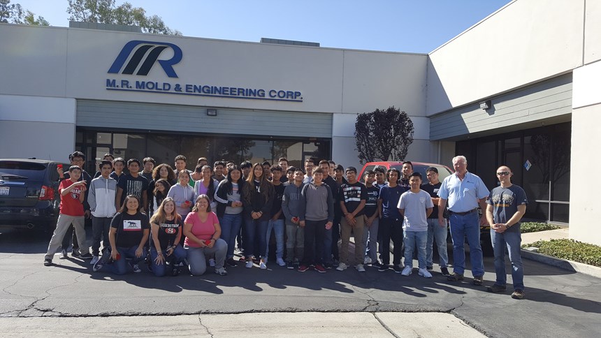 students visit M.R. Mold's Manufacturing Day festivities