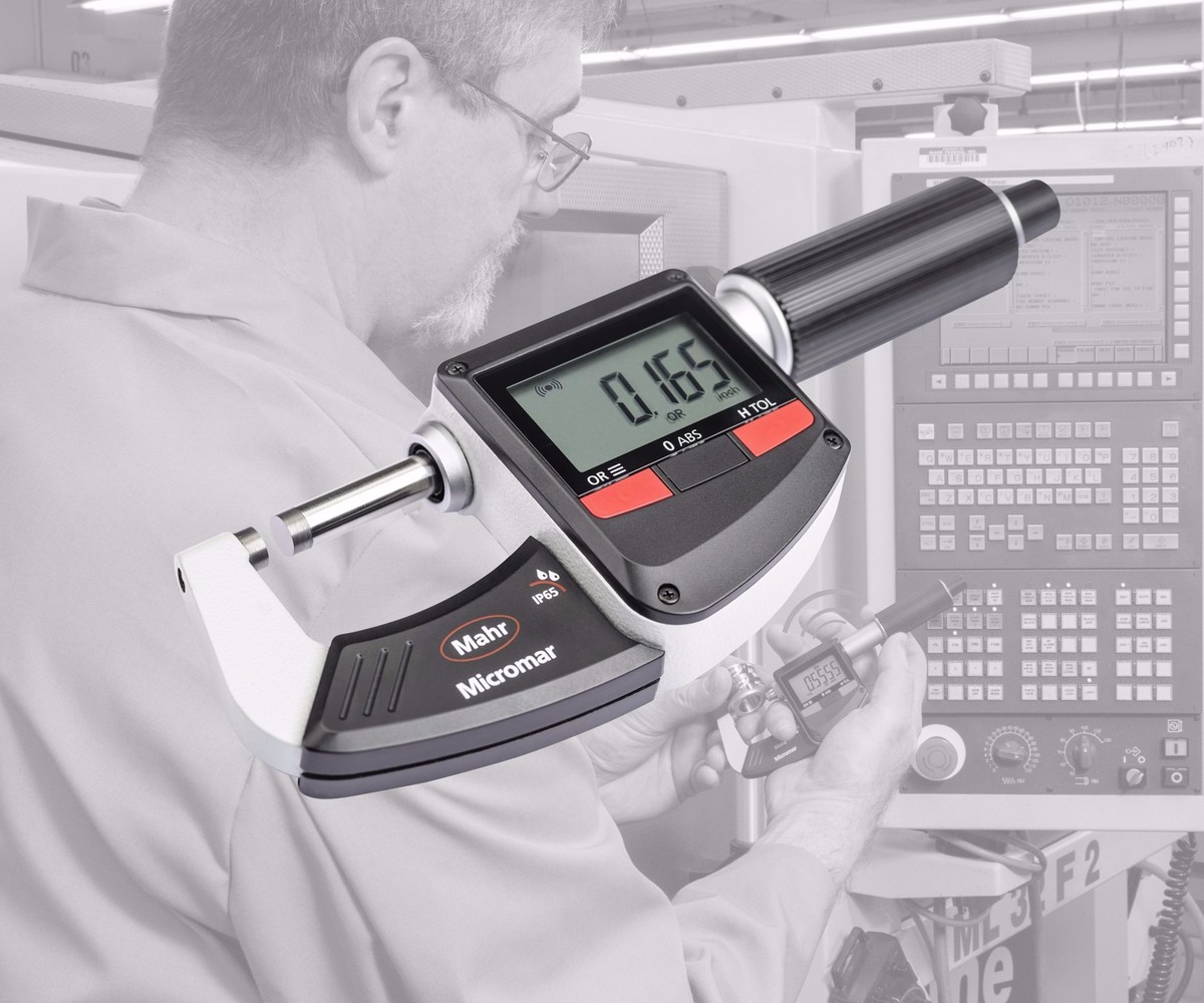 Search Millimeter Machine Digital Micrometer Transmits Data Wirelessly | Modern Machine Shop