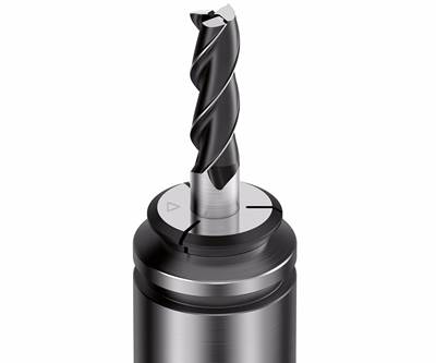 Toolholding Collet Accommodates Long Tool Overhangs