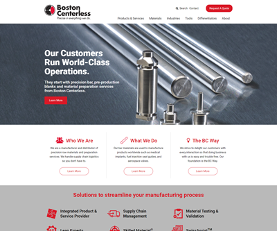 Boston Centerless Launches Redesigned Website