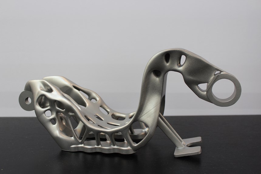3D-printed gooseneck bracket