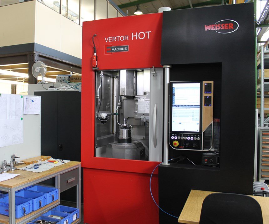 Vertor C vertical turning machine with Weisser HOT system