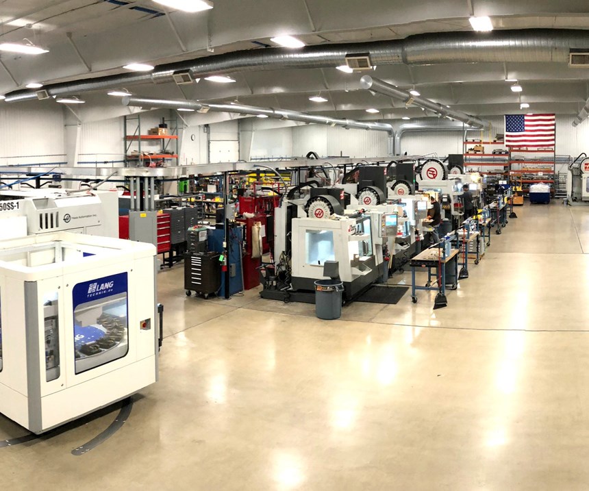The main machining area of Flying S’s manufacturing complex