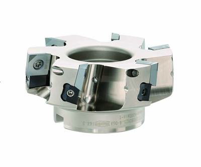 Face Mill's Adjustable Insert Pockets Reduce Axial Runout