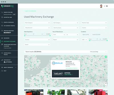 Orderfox.com Launches Machinery Exchange Feature