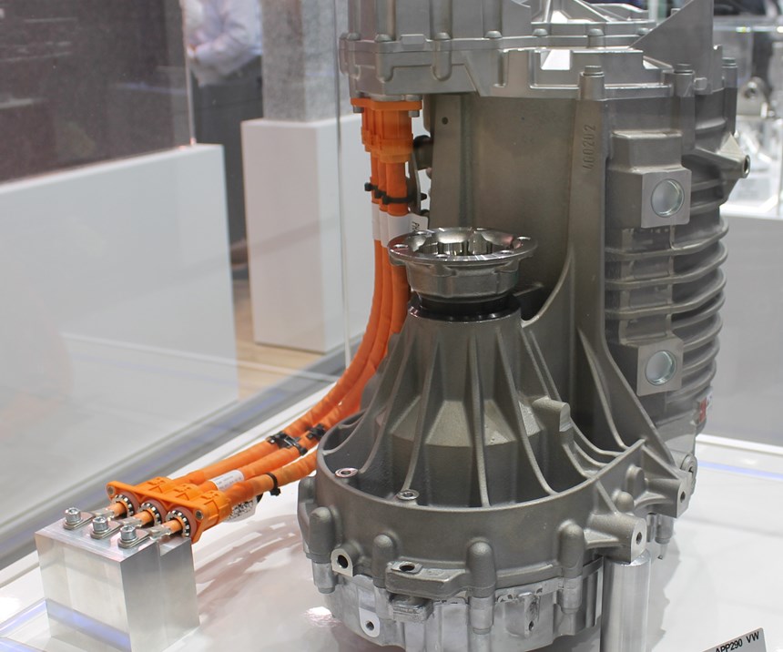 Electric motor assembled on a Grob system