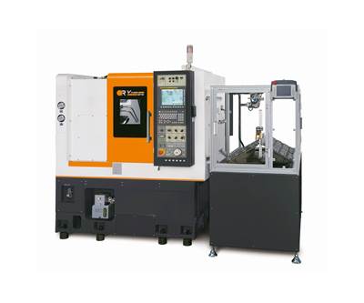 CNC Lathe Features Integrated Robot