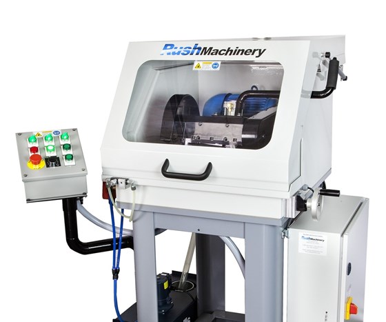 Rush Machinery will display its Rush Easy-Cut XL carbide cut-off machine at IMTS 2018.