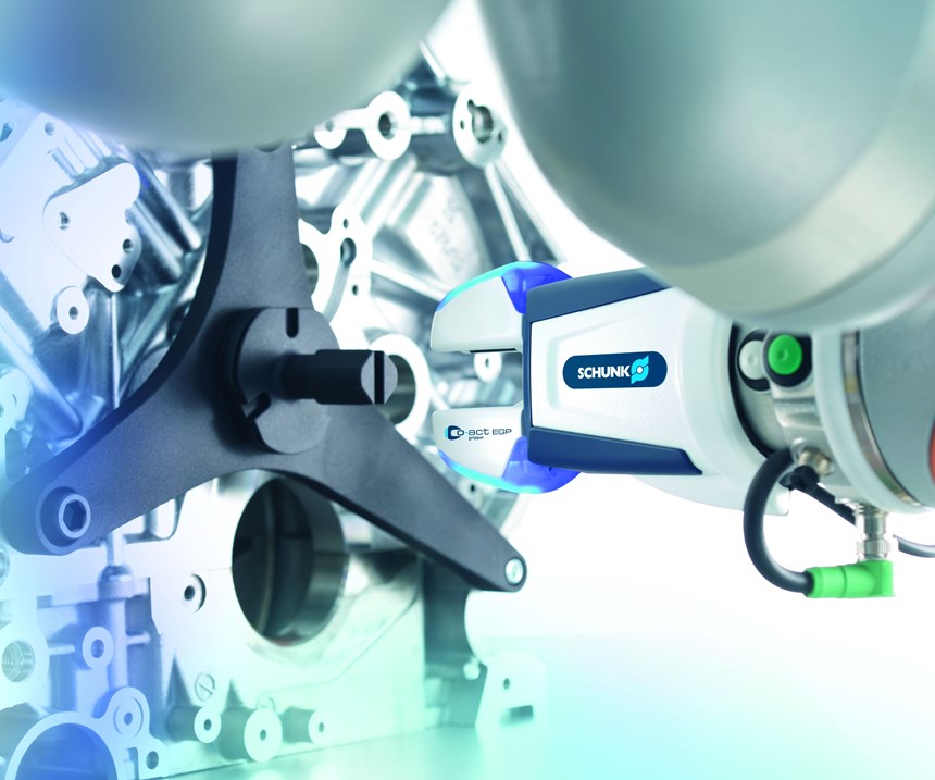 Cobot with Schunk Co-act gripper