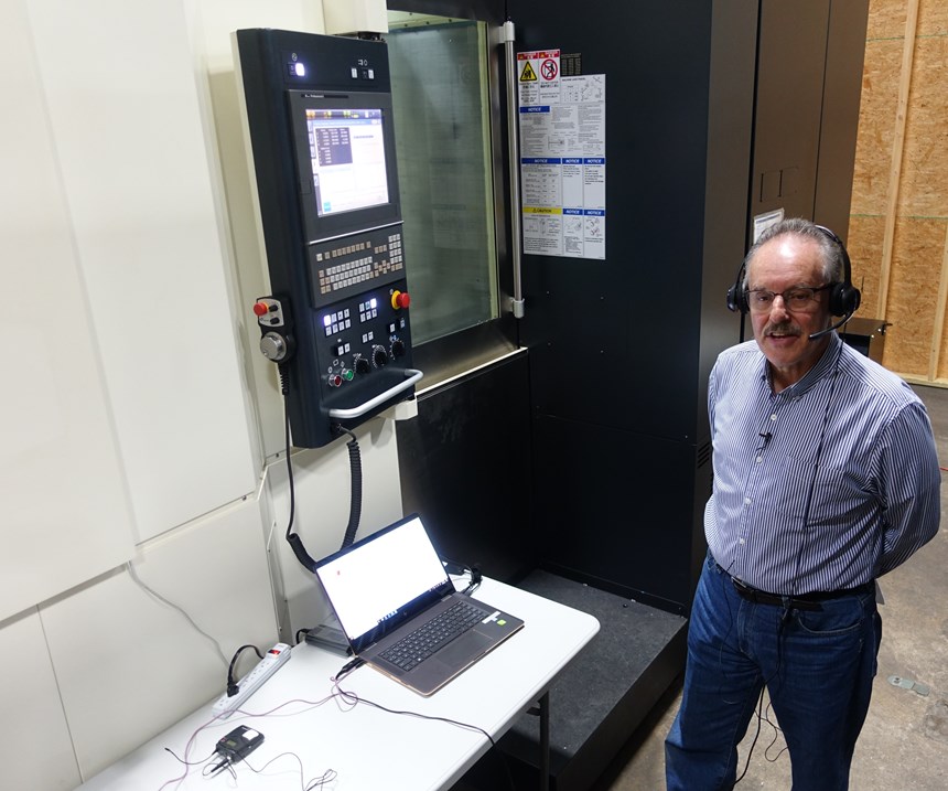 Demonstration of voice command of makino CNC machine using athena