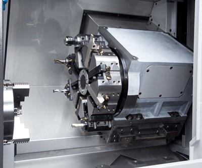 Two-Axis Lathe Features Highly Rigid Construction