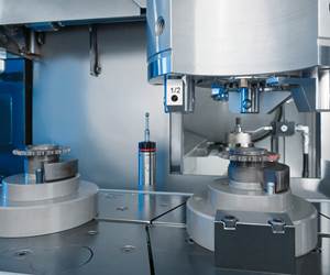 Emag VLC 100 GT vertical turning and finish grinding center