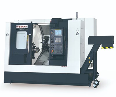 Multi-Axis Lathe Features Large Y Axis for Off-Center Milling