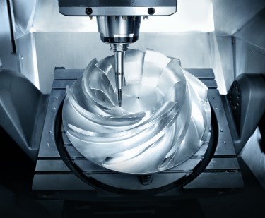 5-axis machining of impeller