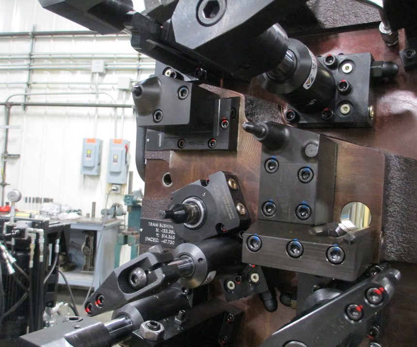 This CNC machining fixture features both part-seat sensing and a part-seat confirmation switch.