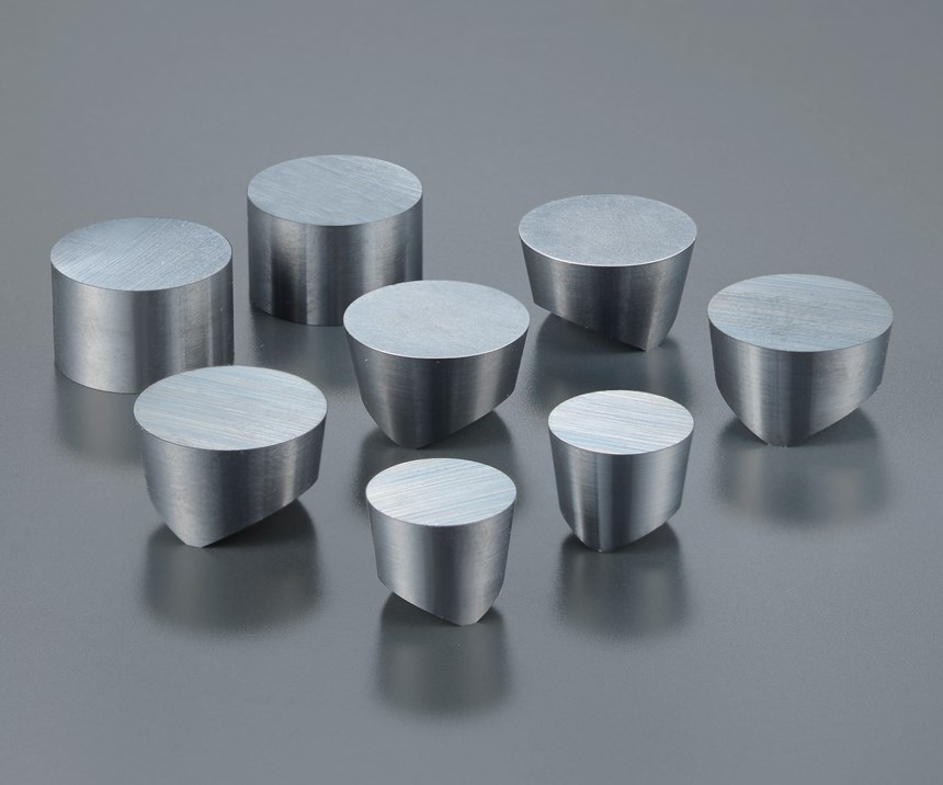 A selection of ceramic inserts for rouging and semifinishing. Round, robust shapes are generally preferred. 