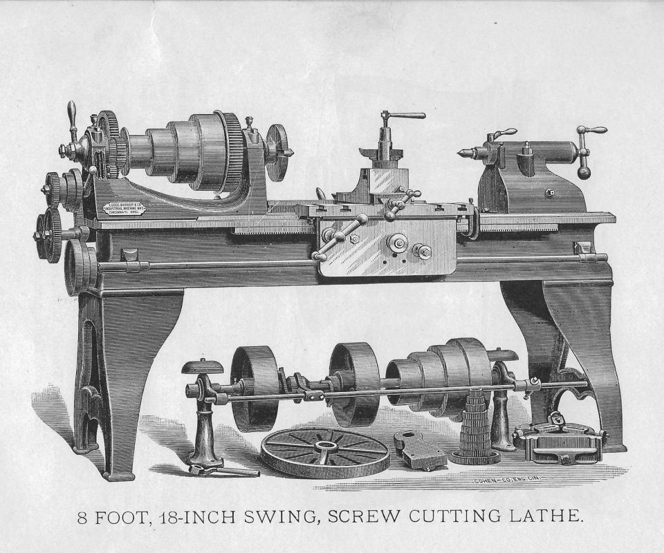 Vintage 1880 Lathe Saw Carving Tools Woodworking Illustrated 25 Page  Catalog