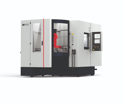 Five-Axis Machining Center Is Automated-Cell Ready