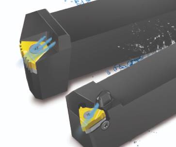 Coolant-Through Toolholders Improves Chip Evacuation 